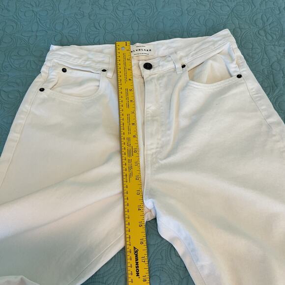 Slvrlake Frankie Womens Premium Denim High Waisted Flare Pure cotton Jeans 31 - Picture 13 of 15